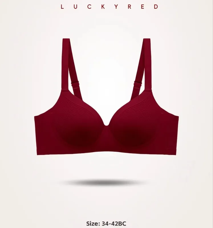 Sexy Red Push up Bra Set for Small Breasts Anti-Sagging Comfortable Breathable Wedding Lingerie Set without Underwire — image 8