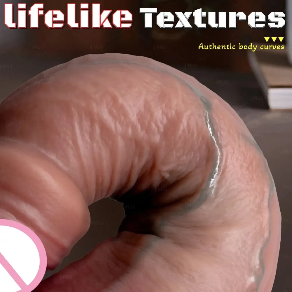 Realistic 3Sizes Phimosis Dildo Realistic Penis Soft Silicone Male Genitals Vaginal Masturbation Suction Cup Dick Woman Anal Sex — image 6