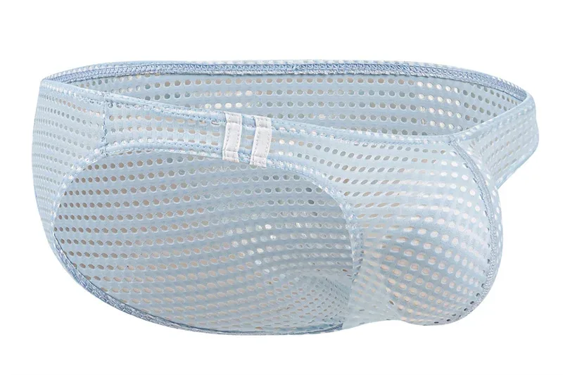 Mannen Slips Zomer Ademende Gaten Ondergoed U Bolle Dunne Lage Taille Heren Ondergoed Slips Slip Onderbroek Calzoncillos
