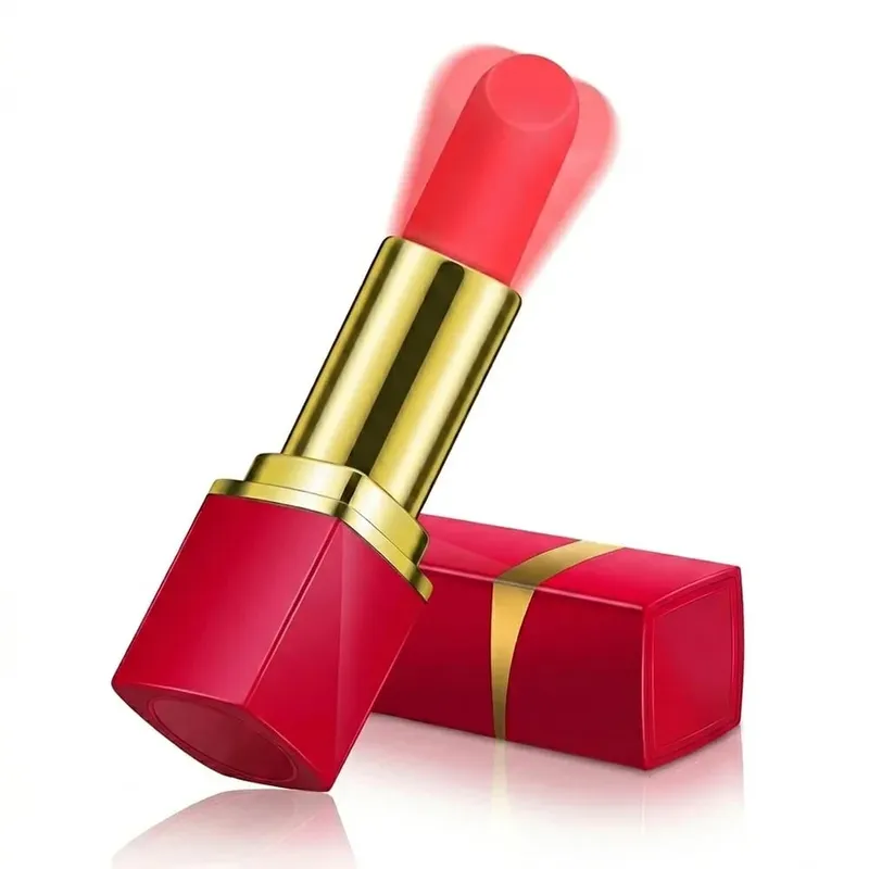 Women Mini Lipstick Vibrator Strong Shock Vibrating Nipple Clitoral Stimulator AV Wand Sex Toys for Couples Adults 18+