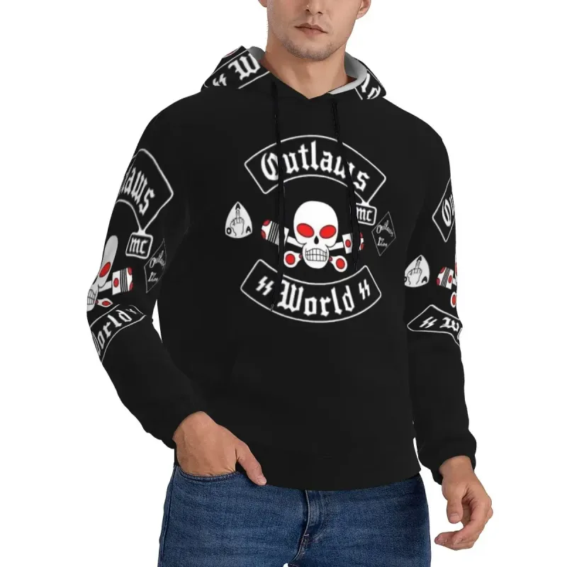 Outlaws Mc Support Hoodie Harajuku Pullover Autumn Winter Men Women Sweatshirts Long Sleeve Tops