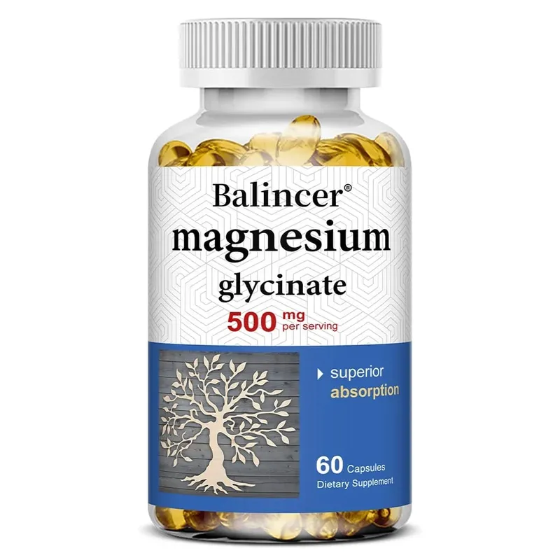 Kapsułki glicynianu magnezu 500 mg - wspomaga zdrowie stawów mięśniowych i serca, wspomaga głęboki sen — image 9