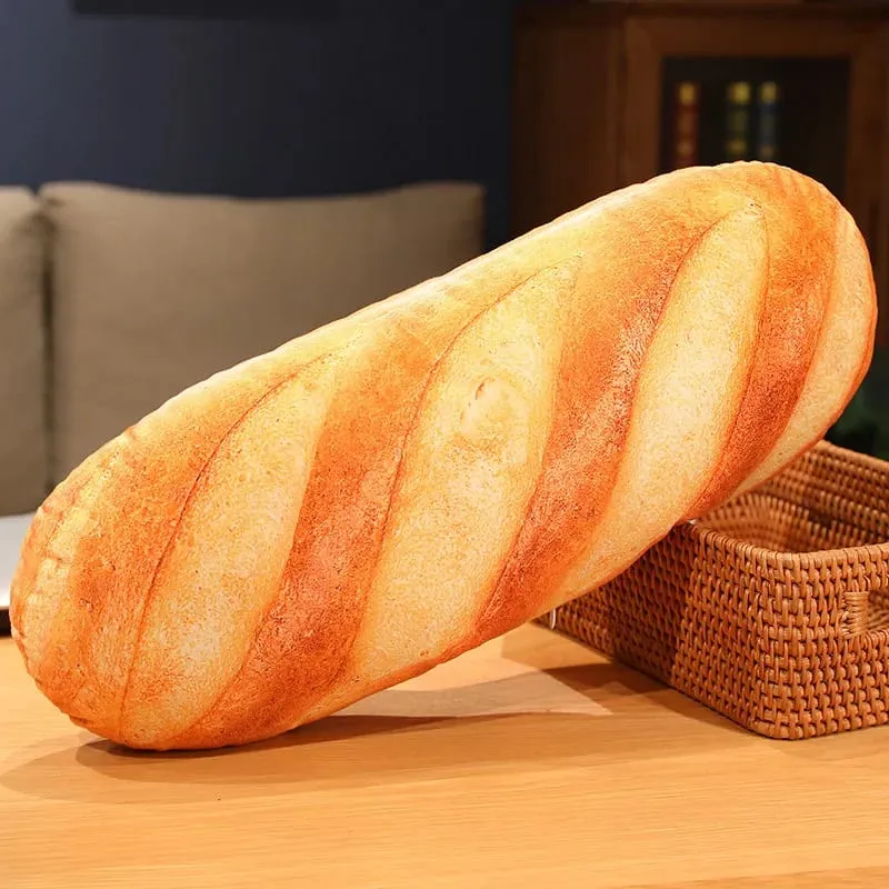 Hot Giant Bread Plush Long Pillow Toy Soft Funny Simulation Food Toy Creative Cushion Birthday Present Christmas Gift Decoration