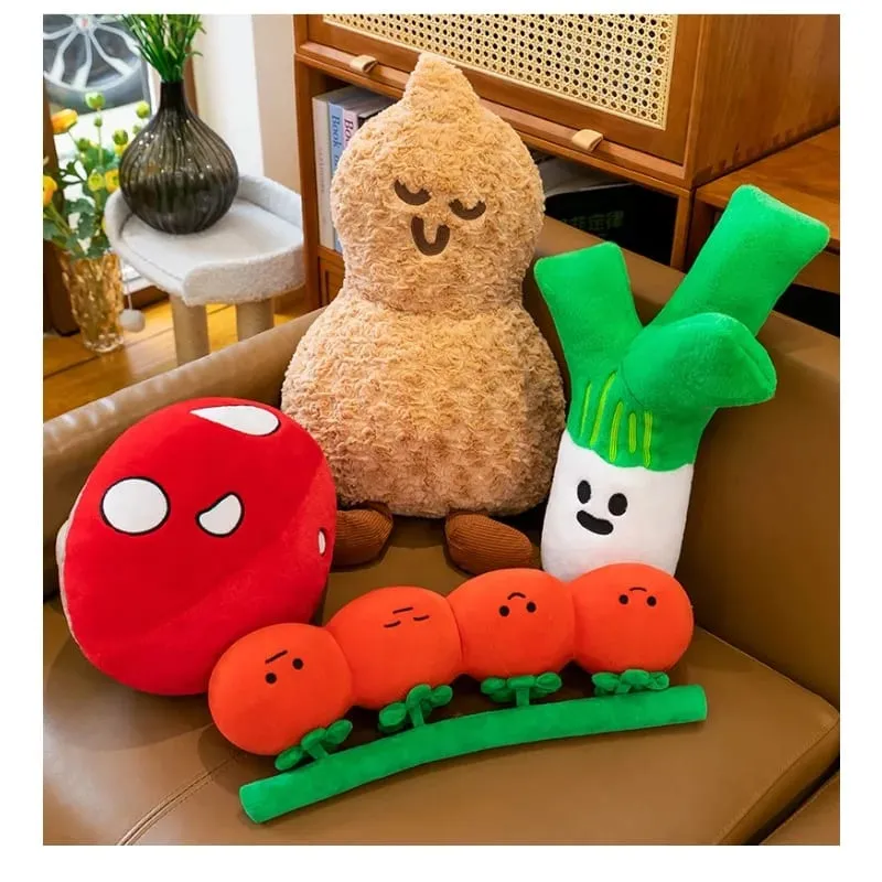 New fun tomato plush toy cute tomato doll for children's leg throw pillow large doll — image 3
