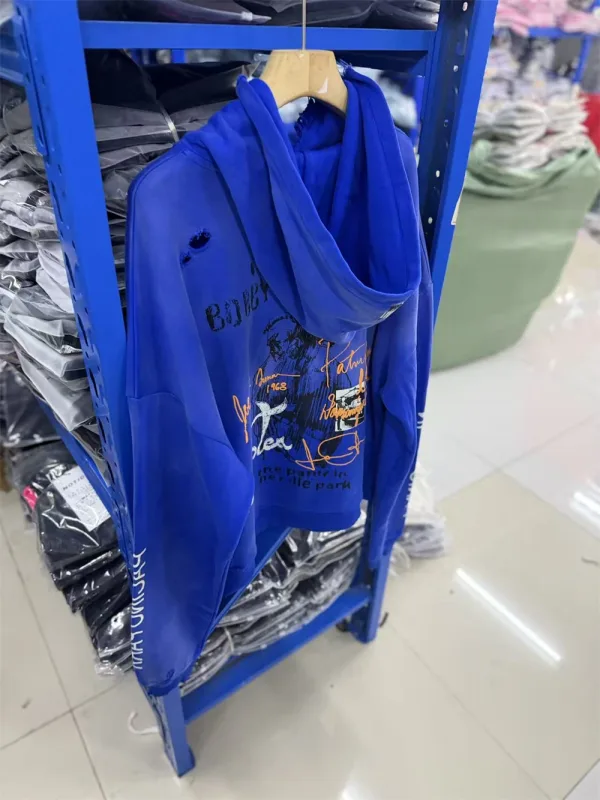 Autumn/Winter PH Vintage Letter Pattern Printed Washed Loose Hoodie Street Casual Cotton Versatile Sports Fashion Sweatshirt — image 13