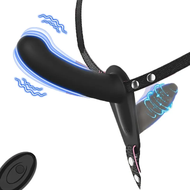 Strap-On Dildo with Adjustable Harness Wearable Realistic Double Dildo Vibrators Adult Sex Toys for Women Lesbians — image 7