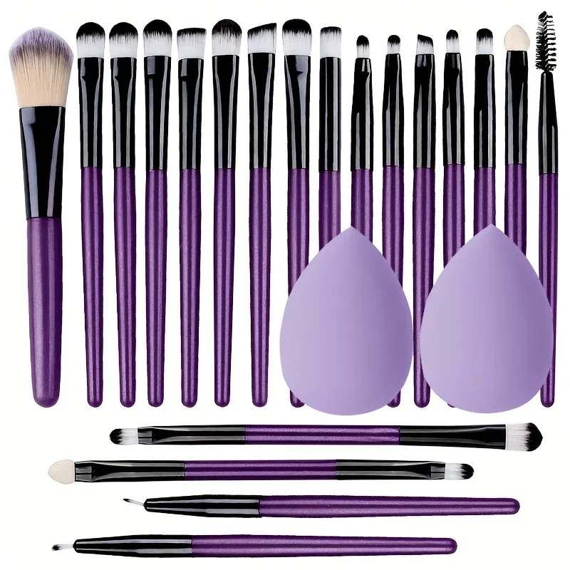 20pcs Eye Makeup Brush Set Portable Soft Makeup Brushes Beauty Tools Foundation Eyeshadow Eyeliner Brush Multi-function Beginner — image 12