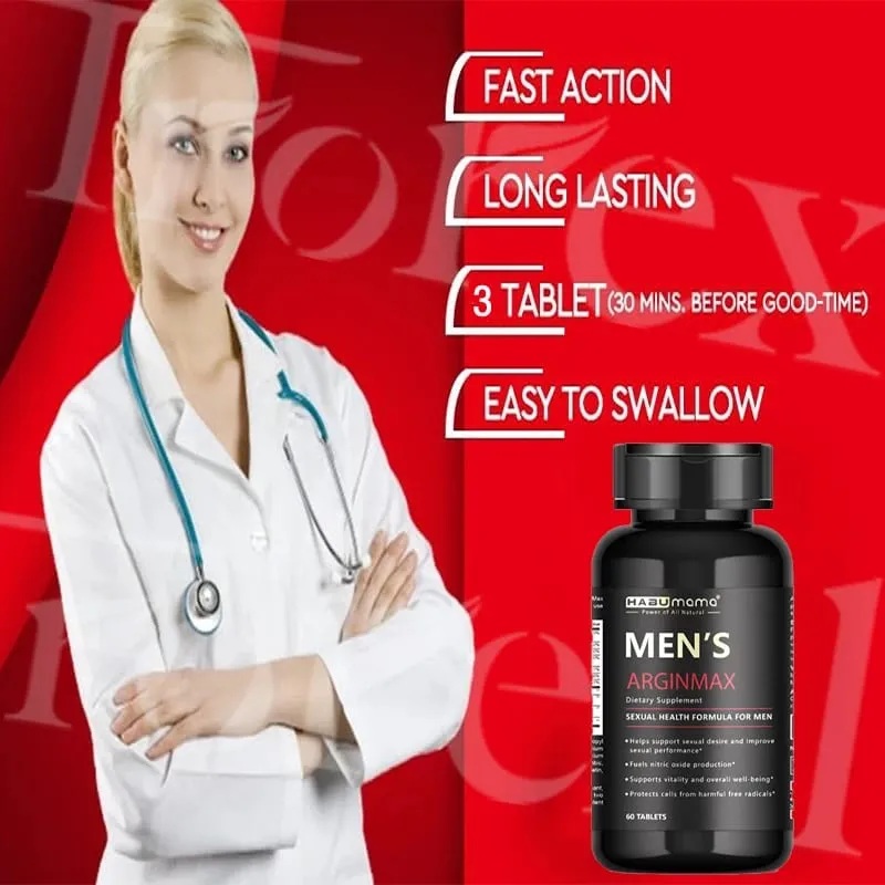 Highest Potency L-Arginine Pills Male Enhanceing Supplement-Performance Boost Enhanced Strength