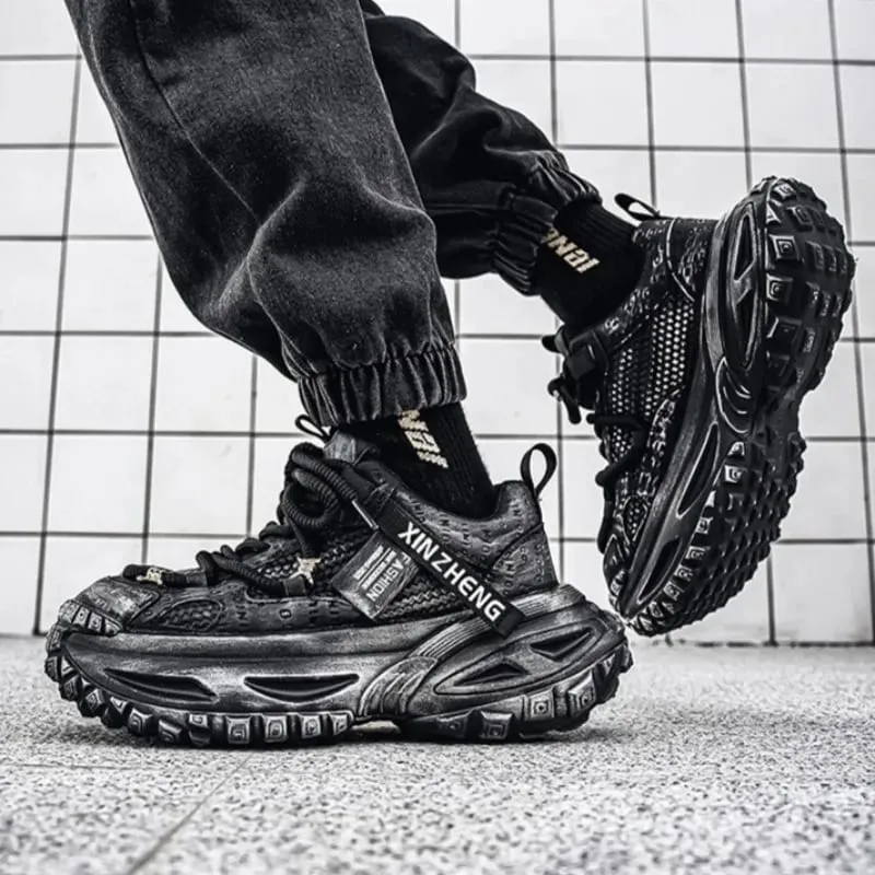 Shoes for Men Mesh Breathable Platform Sneakers Light Luxury High-end Casual Men Shoes Trend Comfort Men Shoes Кроссовки Мужские
