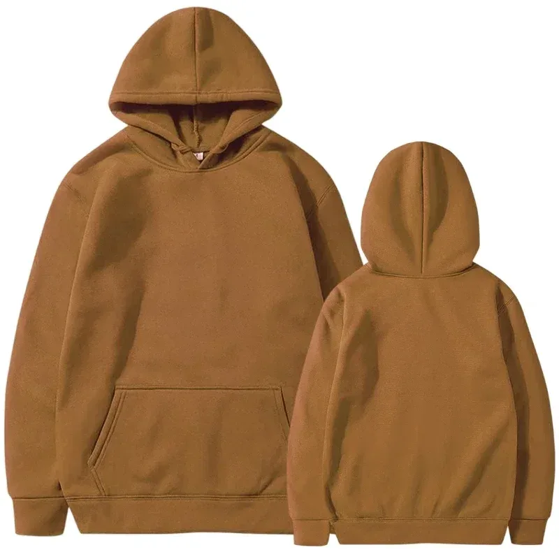 Men's Hoodies Women Pullover Spring Autumn Casual Hoodie Sweatshirts Solid Color Hoodies Oversize Black Sweatshirt For Male — image 17