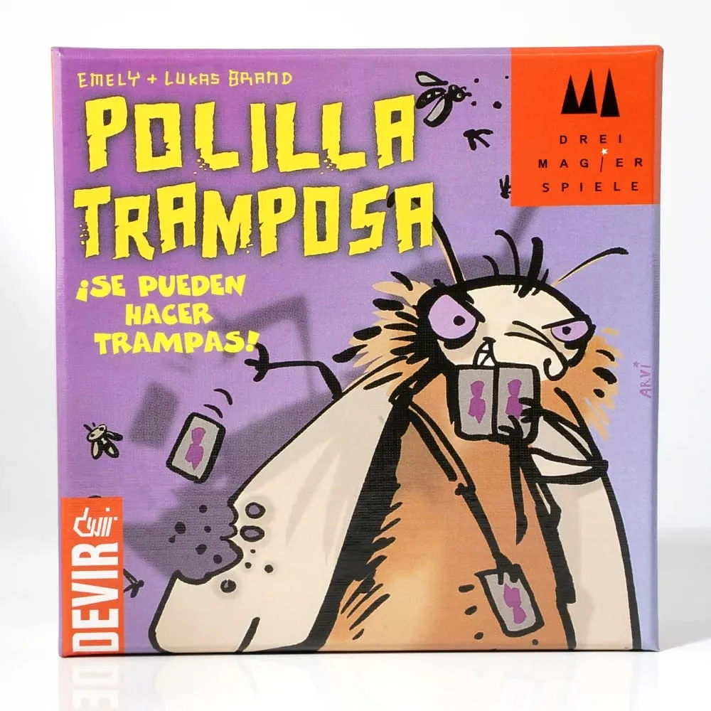 Juego de Cartas Polilla Tramposa Devir Juego de Mesa Familiar Divertido donde se Permite Hacer Trampas para Niños y Adultos