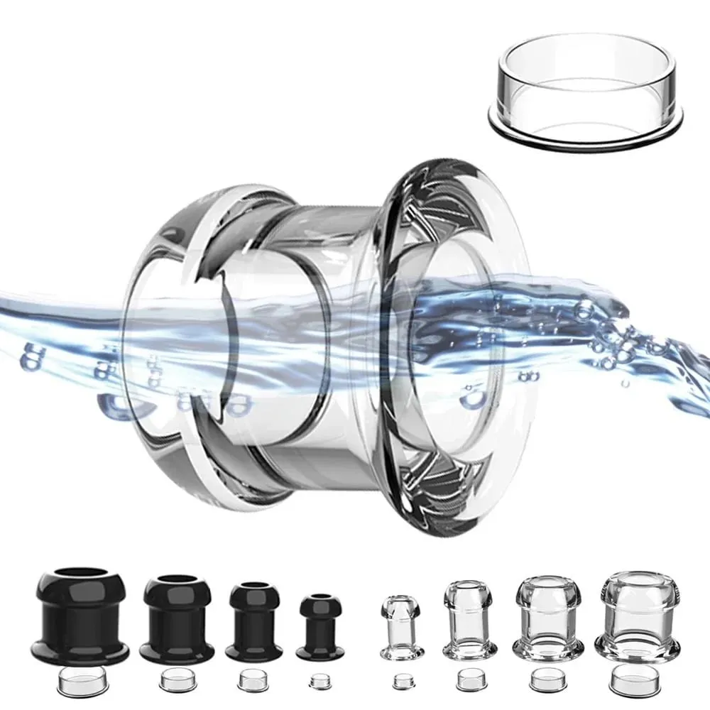 Hollow Speculum Peeking Anal Beads Vagina Butt Plug Ass Expander Tunnel Transparent Anus Dilation BDSM Sex Toy for Gay Couples
