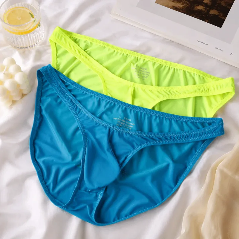 Nhanh Khô Cực Ice Silk Quần Đùi Thấp Eo Liền Mạch Quần Lót Nam Chữ U Quần Lót Lưới Quần Lót Du Lịch