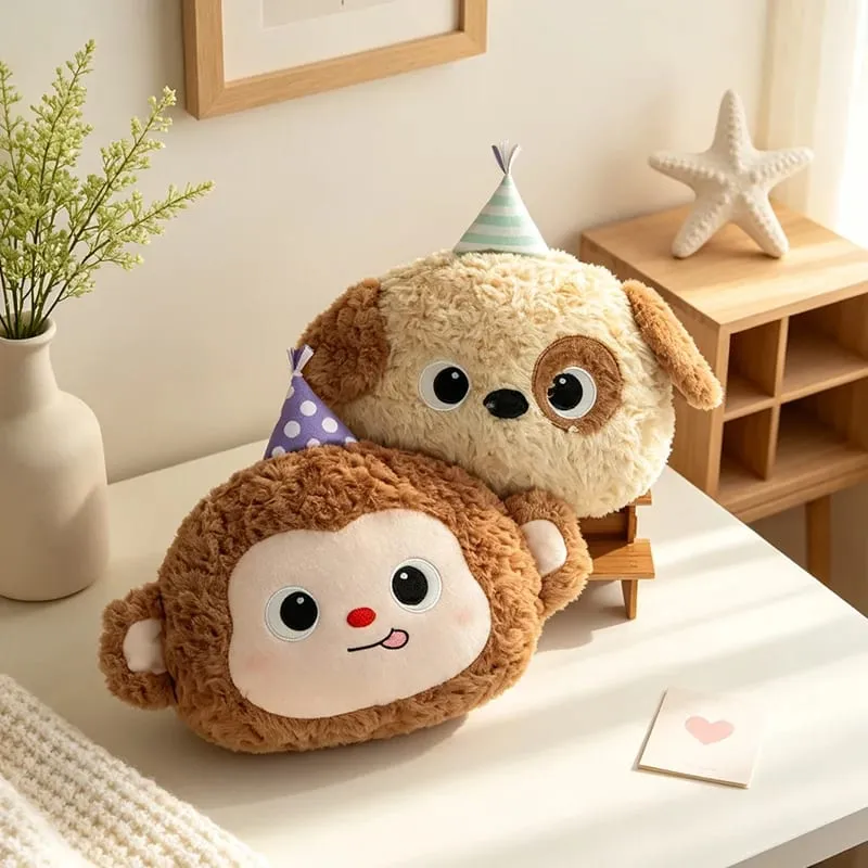 40CM Kawaii Cartoon Animal Plush Pillow Soft Stuffed Soft Fox Sheep Frog Cat Seal Dog Pig Cushion Funny Home Decoration Gifts — image 5