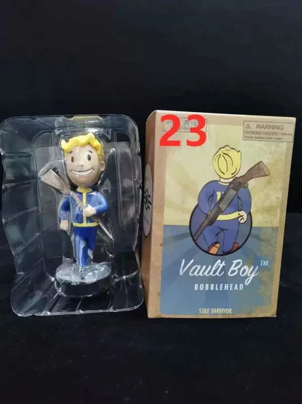 Anime Bobblehead Cute Vault Boy Full Set Action Figure Toys Collection Model Doll Desktop Ornament Display Boy Gifts