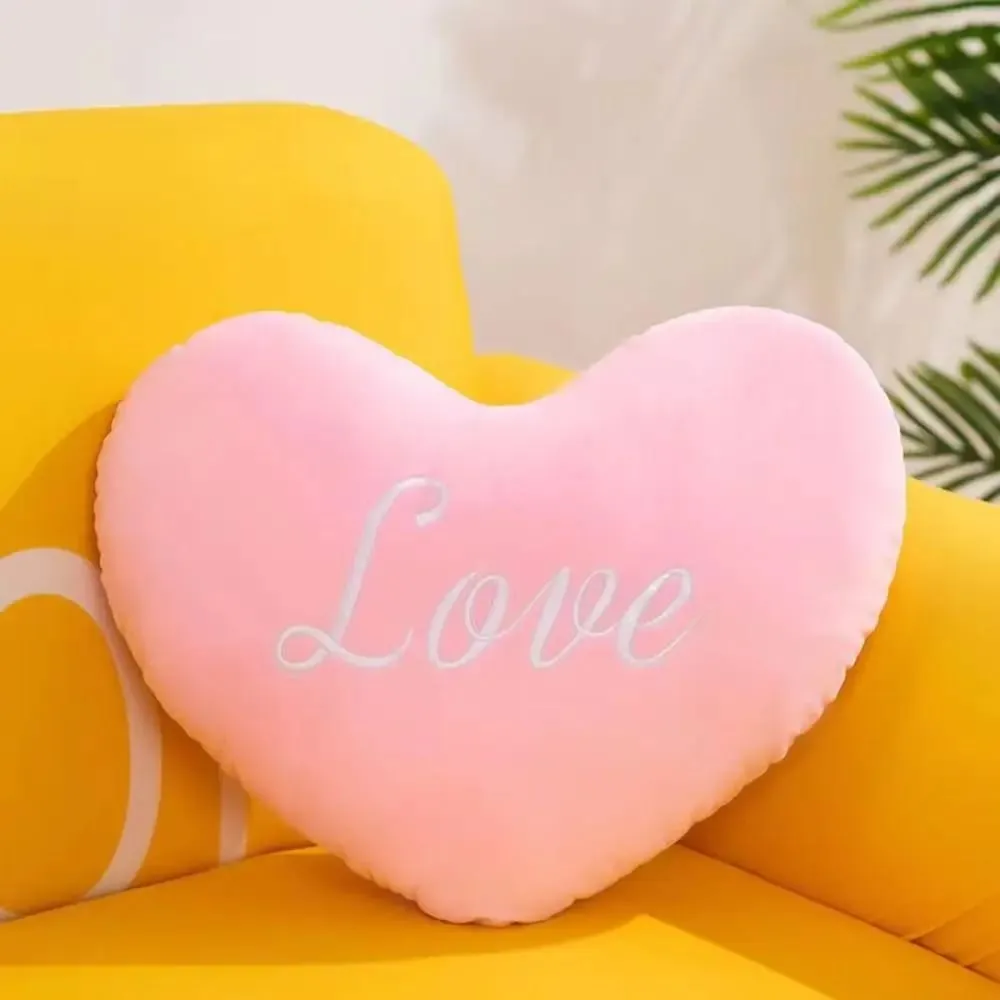 New Heart Shape Heart Pillow Red Color Pink Color Soft Pillow Valentines gift Pillow Home Decorative — image 8