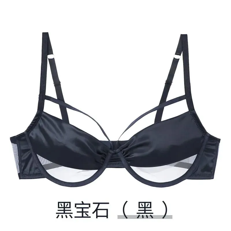 Set di biancheria intima dimagrante da donna nuova tazza sottile reggiseno push up con ferretto morbido effetto minimizzante raccoglie rigonfiamento laterale anti-cedimento morbido