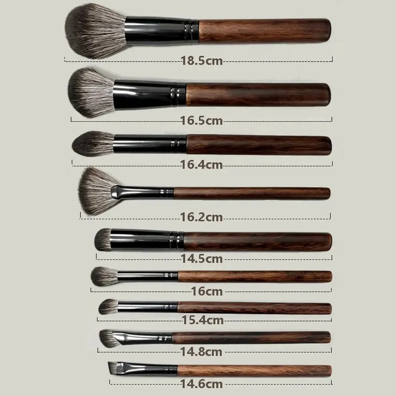9PCS Eyeshadow Professional Makeup Brushes Crease Blending Shader kist dlya teney brovey brochas maquillaje Cosmetic Beauty Tool