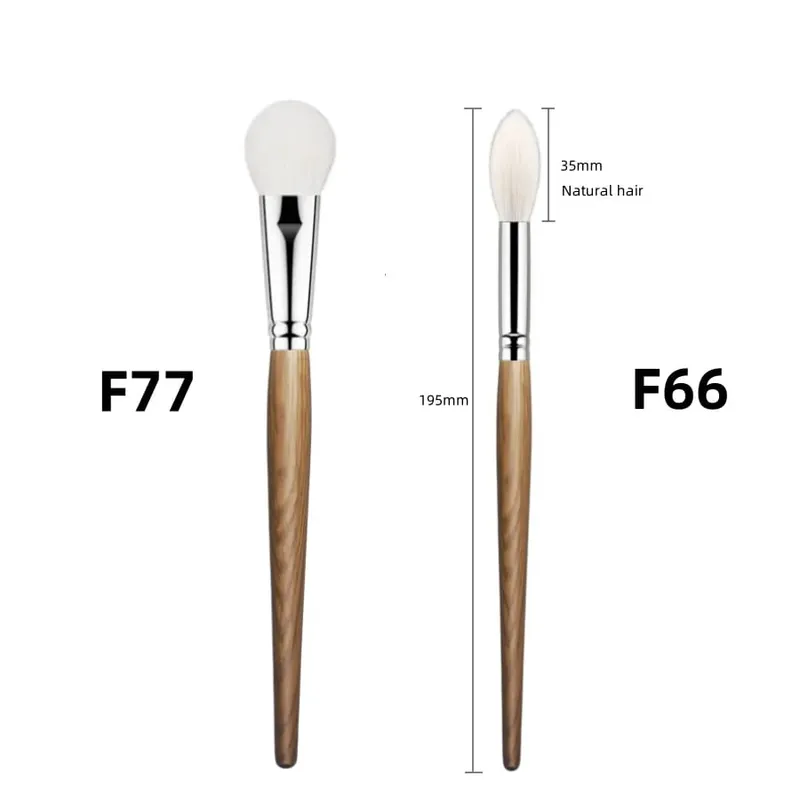 Natural Hair Blush Brush Face Highlighter Shadow Makeup Brushes Natural Goat Hairs Bronzer Pro Essential Cosmetic Tools