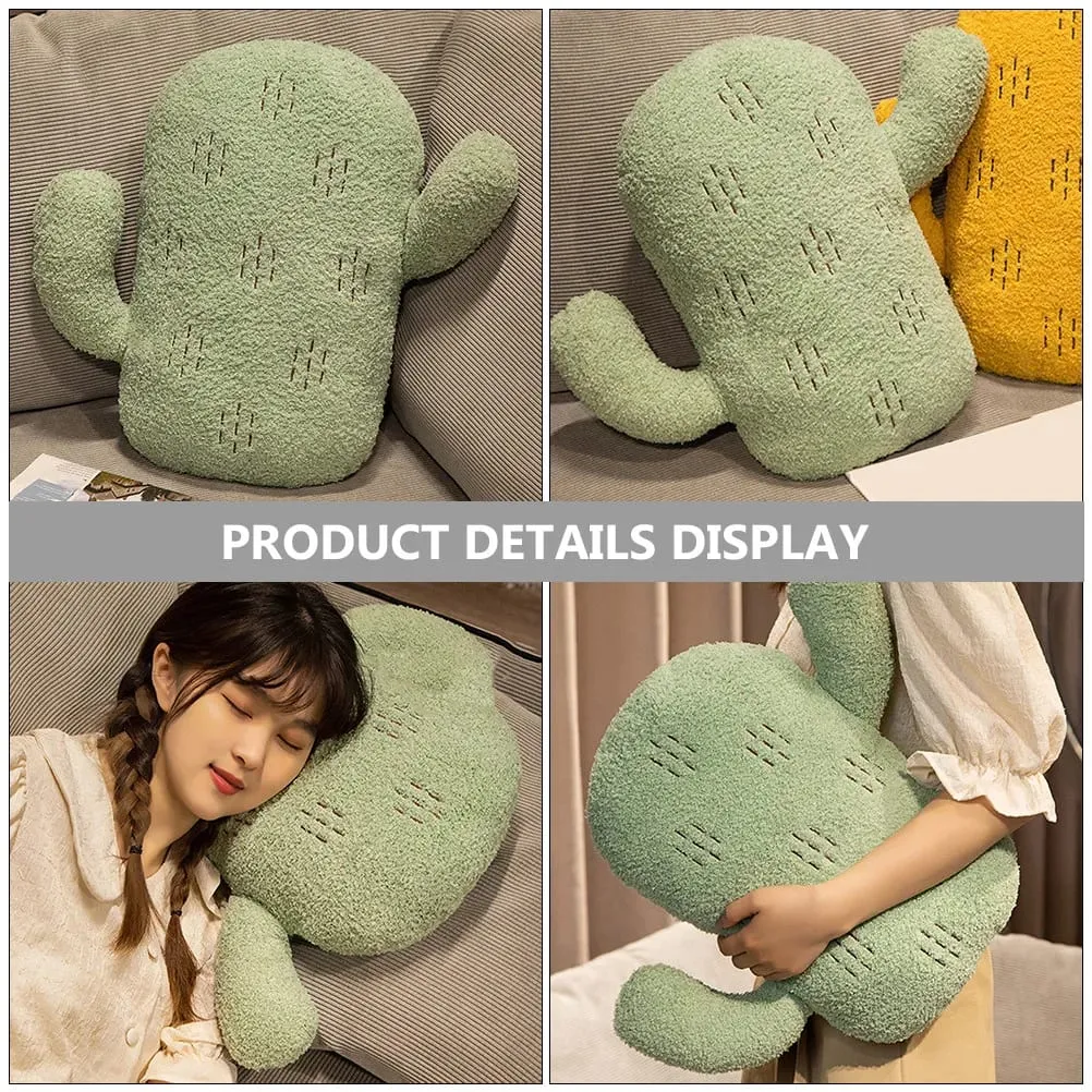 Cactus Shaped Pillow Soft Comfortable Nordic Style Decorative Throw Pillow for Sofa Bed Car Living Room Bedroom Nursery Home — image 3