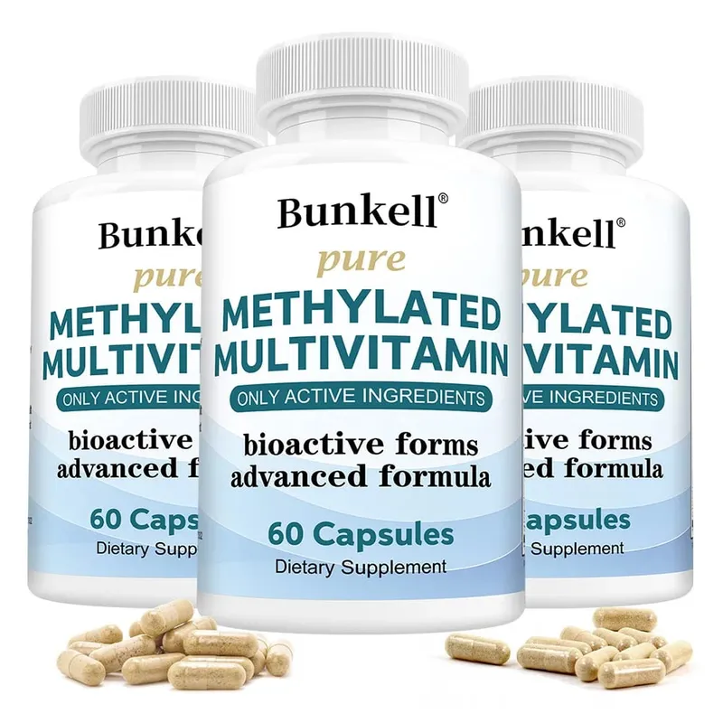 High-potency Methylated Multivitamin Supplement with Vitamins C D B12 To Support Energy and Focus and Maintain Heart Health