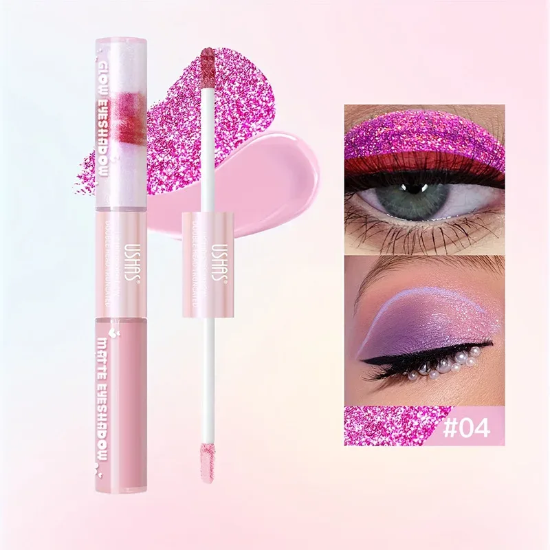 6 Color Waterproof and Sweat Proof Long Lasting Easy To Color Matte Eye Shadow Blue Highlight Natural Liquid Eye Shadow Makeup