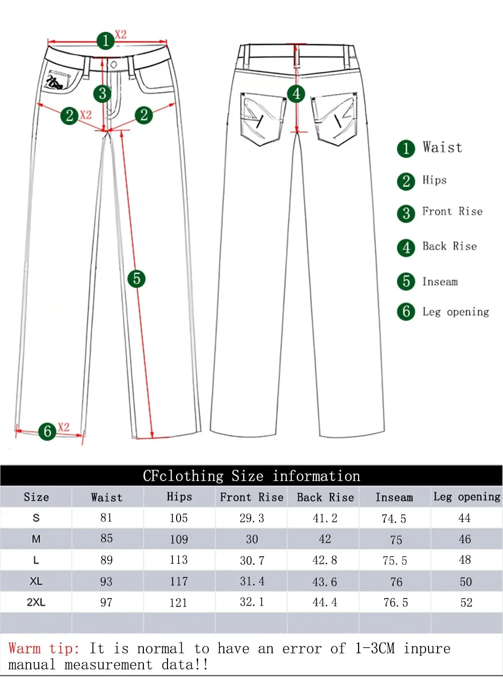 Men's American Retro Multi Pocket Cargo Jeans Suitable All Seasons Baggy Straight Leg Style Daily Street Casual Denim Pants — image 2