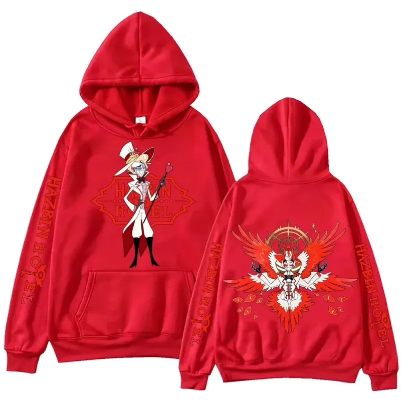 2026 Hot Movie Hazbin Hotel Lucifer Morningstar Hoodie Man Woman Harajuku Sweatshirt Hoodies Hig-hend Luxury hot product Unisex — image 3