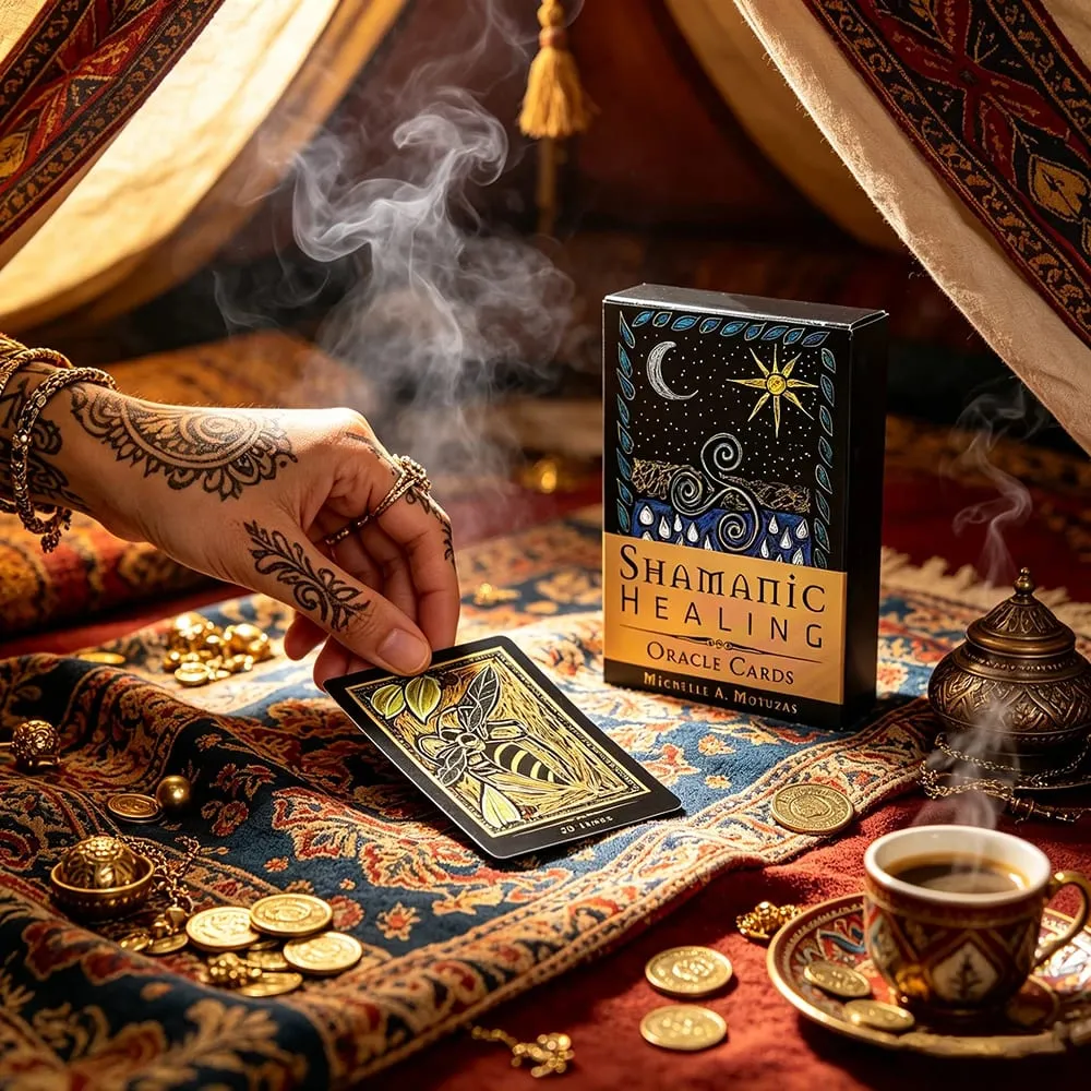 Shamanic Healing Oracle Cards Spiritual Healing Divination Oracle Deck Meditation Card Gift for Spiritual Practitioners — image 2