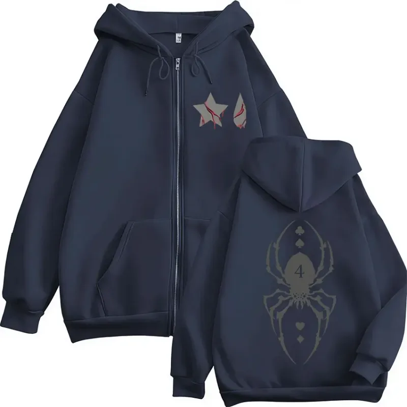Japanese Anime Hunter X Hunter Spider Phantom Troupe Zipper Hoodies Men Women Casual Long Sleeves Zip Up Sweatshirts Jacket Coat — image 5
