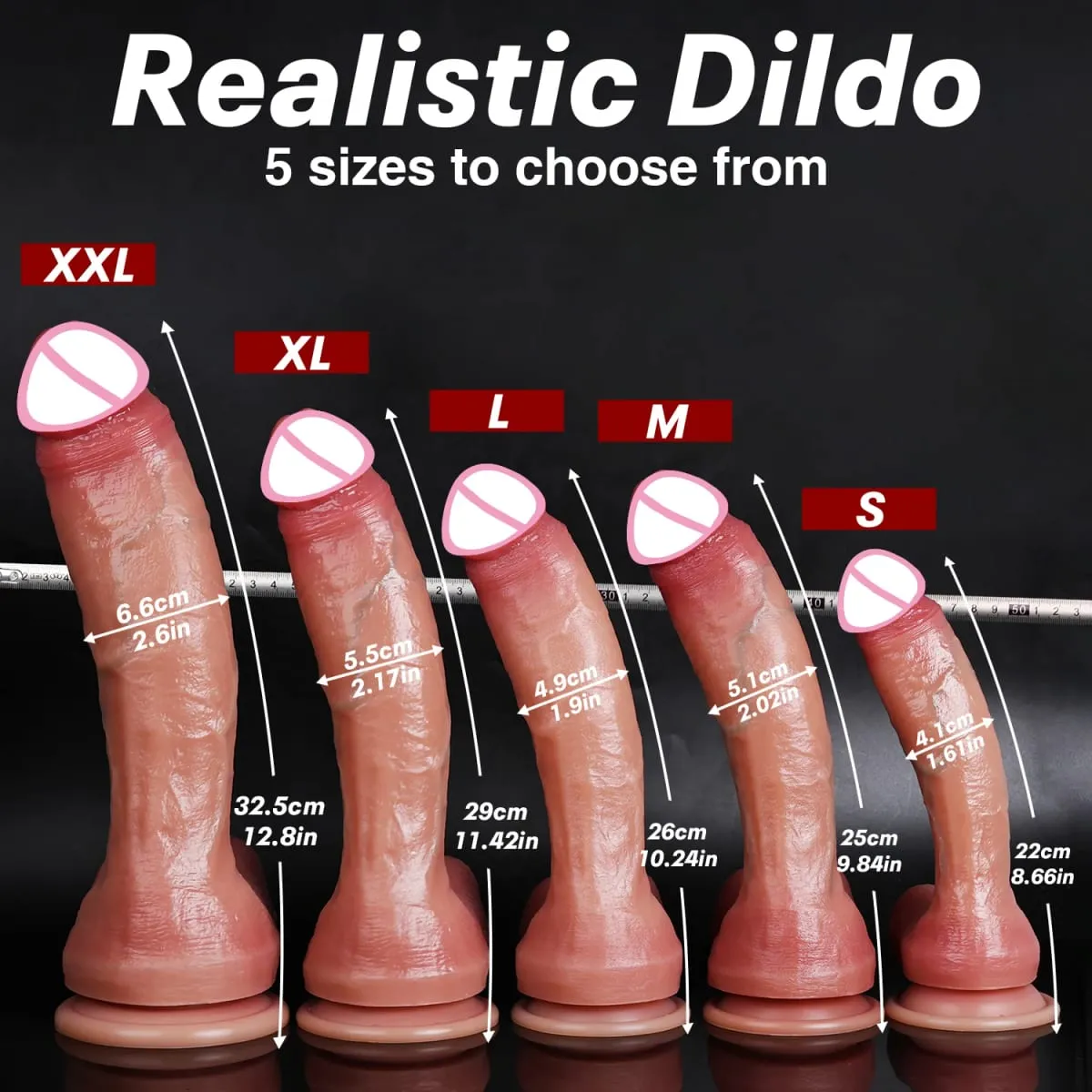 Oversized Soft Realistic Thick Dildo Gay Sex Toy for Women Suction Cup Big Dick Anal Plug Vaginal Masturbators Silicone Penis — image 2