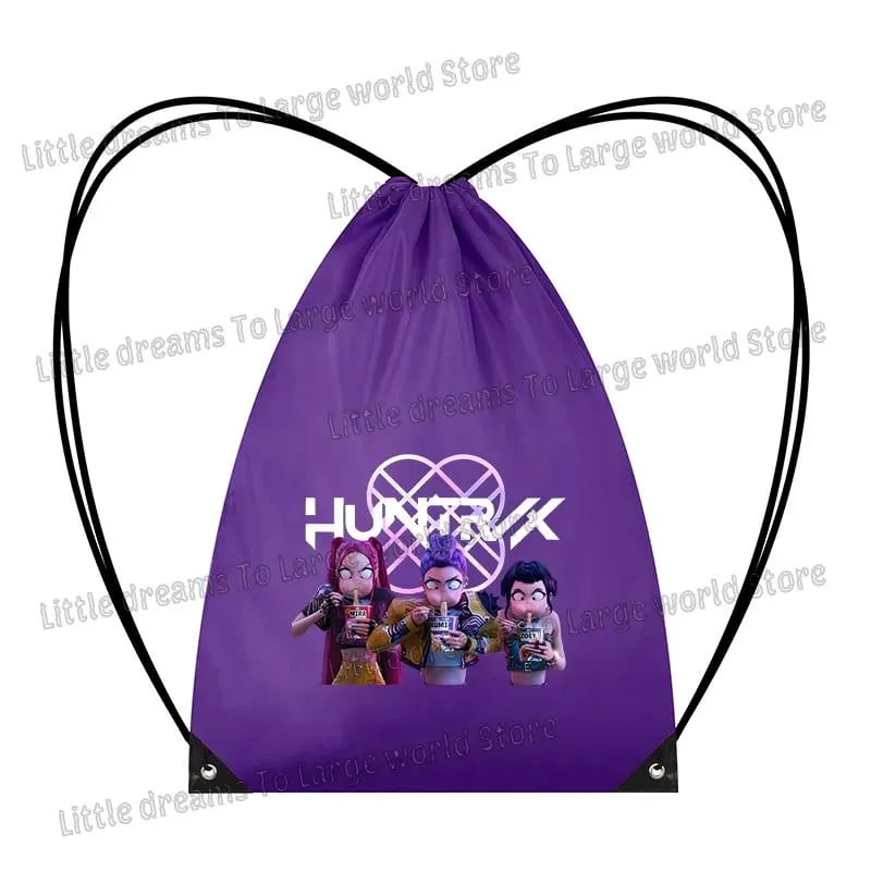 Anime Figure Drawstring Bag Portable Backpack Large Capacity Gym Sports Clothes Organizer Storage Pouch Bundle Pocket Women Gift