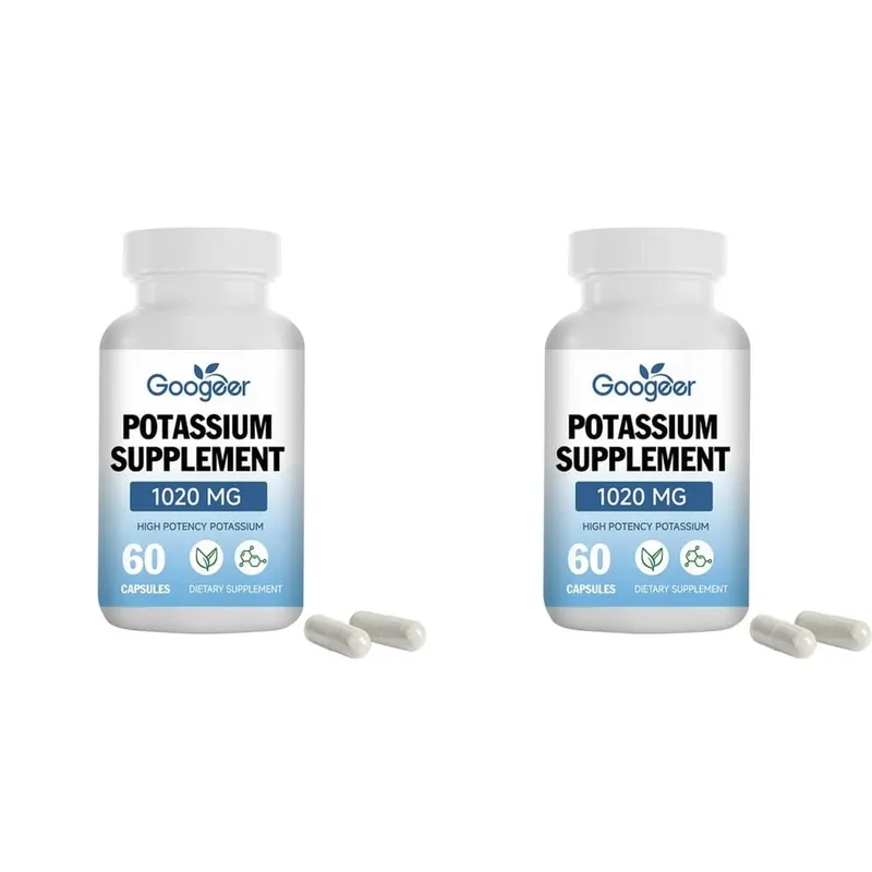 Googeer Potassium Supplement Capsules for Daily Mineral Gap Support 1020 Mg Equivalent Steady Potassium Level 60 Capsules — image 8