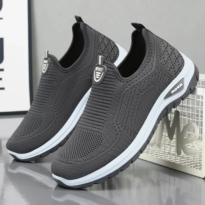Men Casual Shoes Breathable Sneakers Mens Lightweight Walking Running Shoes Slip on Loafers for Couple Zapatillas Hombre Size 44 — image 4
