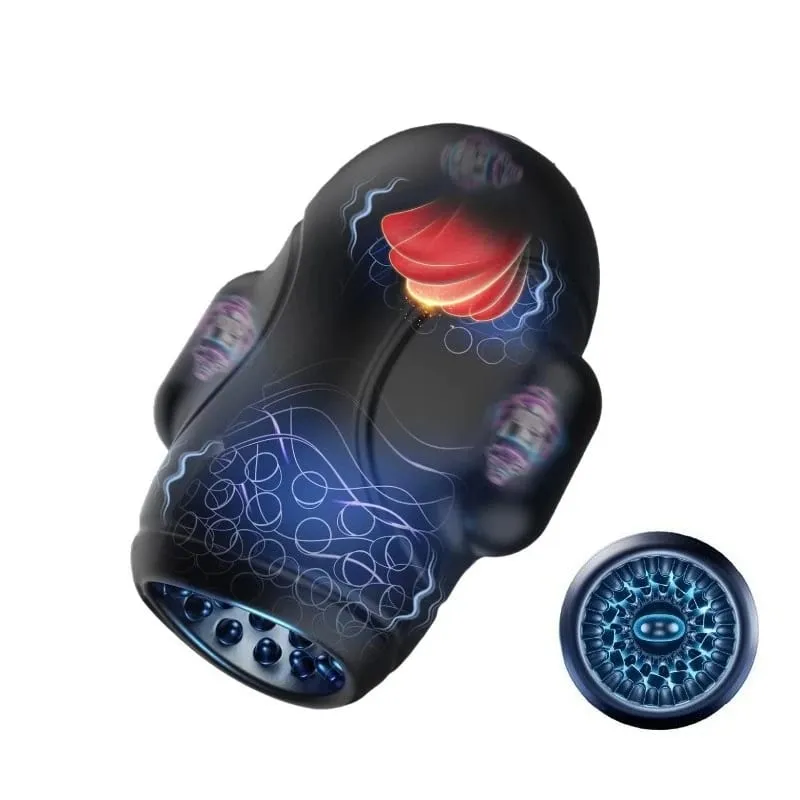 Smart Vibration Male Masturbator Penis 360° Wrapping Stimulator Adult Sex Toy for Men 10 Vibrating & 3 Motors with App Control
