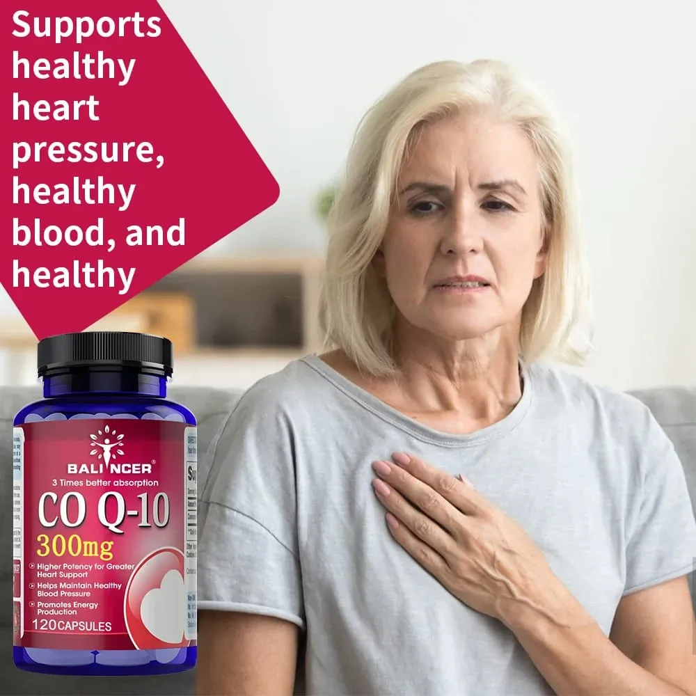 CoQ10 300mg Capsules - Highly Absorbable Antioxidant Cardiovascular Heart Energy Support Vegan Non-GMO Gluten-Free — image 6