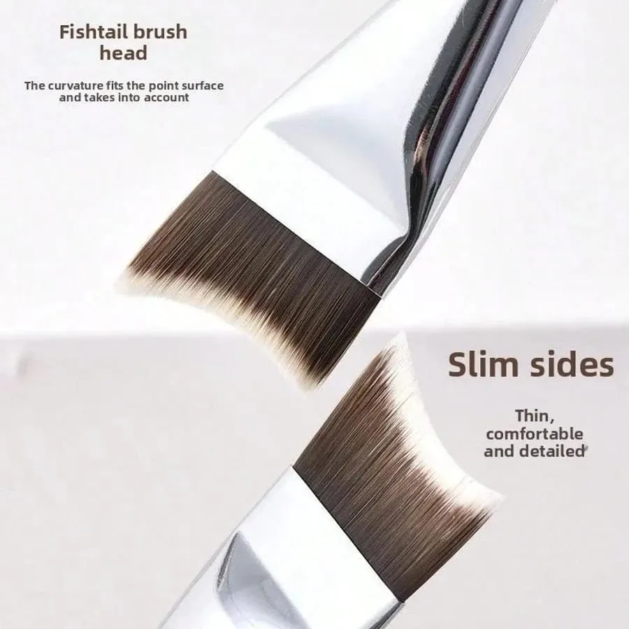 Upgraded Crescent Design Foundation Makeup Brush Ultra-thin Smooth Application Liquid Mask Spatula Makeup Brushes Beauty Tools