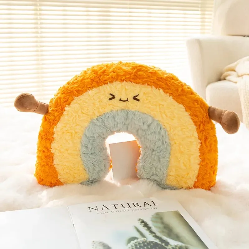 45cm Cute Rainbow Cloud Sun Moon Star Throw Pillow Cushion Rainbow Plush Toy Bedroom Decoration Doll Pillow Sofa Cushion