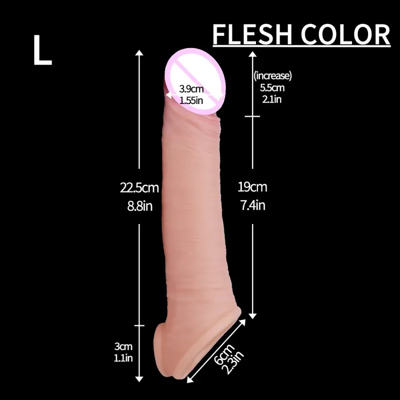 manggas para sa paninigas na Pagsasanay ng ari ng lalaki Sexy na may sapat na gulang na lalaki silikon ari ng lalaki manggas titi singsing extender male sex toy dildo titi