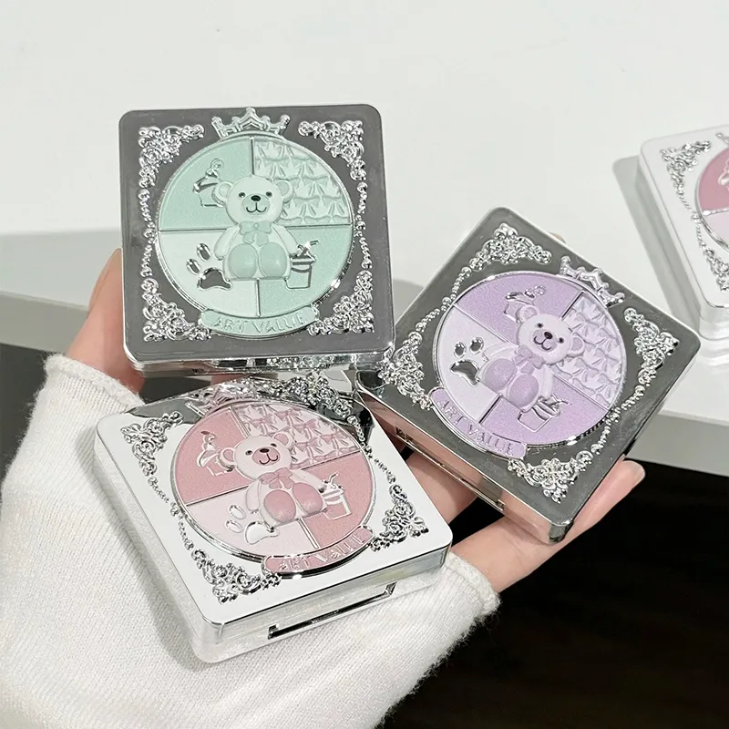 5 Colors Eyeshadow Palette Purple Glitter Pearlescent Matte Eye Shadow Shimmer Makeup Long Lasting Women Beauty Eye Cosmetics — image 6