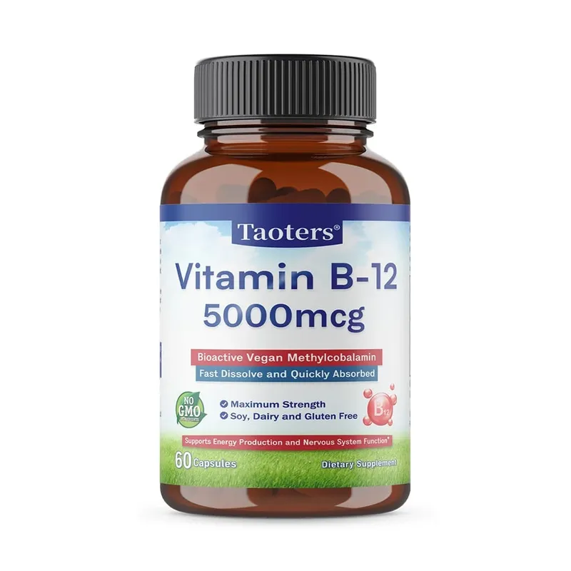 Vitamin B12 5000 Mcg - Extra Strength - Supplement for Supporting Energy Levels Mental Clarity Nervous System Health
