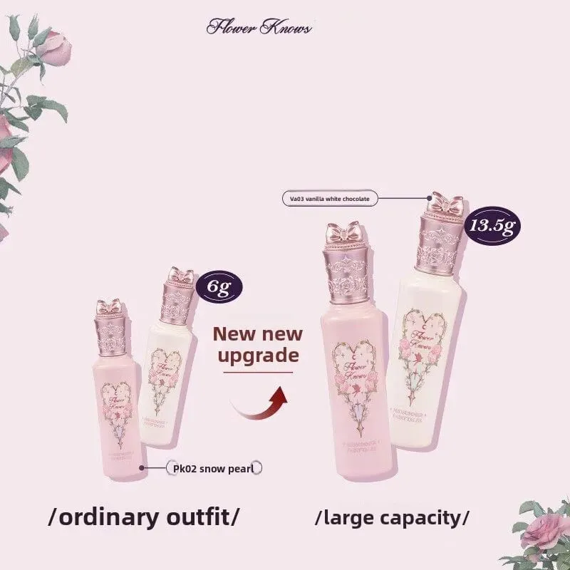 Flower Knows Concealer Lip Glaze Duo Aufhellender Concealer und glänzender Lippenlack, 2-teiliges Set für makellose Basis und saftige Lippen