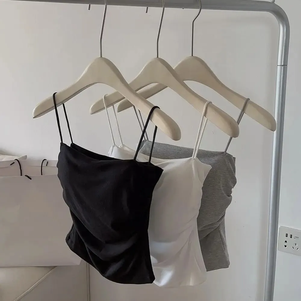 Square Collar Women's Vest with Breast Pads Free Size Beautiful Back Underwear Anti-light Fixed Cup Slim Back Slim Sling Summer — image 3
