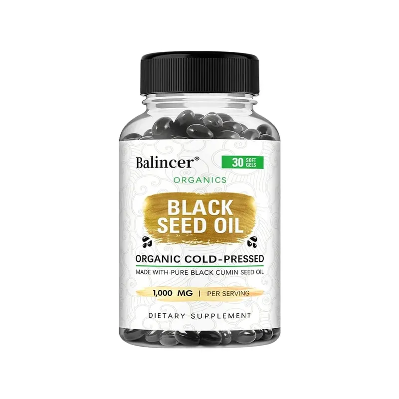 Black Seed Oil Capsules 1000mg - Help Digestive Health Immune Support & Brain Function Antioxidant 120 Capsules