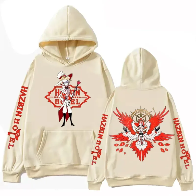 2026 Hot Movie Hazbin Hotel Lucifer Morningstar Hoodie Man Woman Harajuku Sweatshirt Hoodies Hig-hend Luxury hot product Unisex
