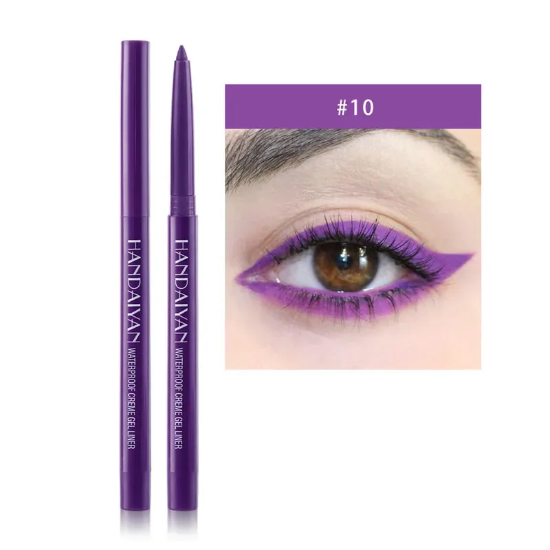 20 Colors Matte Eyeliner Waterproof Long Lasting Gel Liner Easy To Use Rotatable Eyeliner Colorful Eye Liner Eyes Makeup Tools