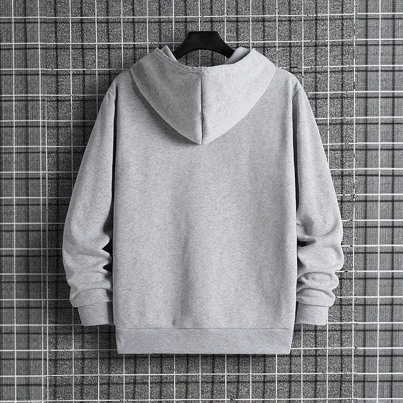 2025 Fall/winter New Arrival Men's Hoodie High Quality Solid Color Hooded Sweatshirt Male Home Outdoor Casual Fashion Pullover — image 17