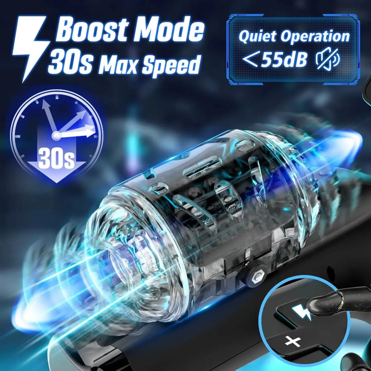 Automatic Thrusting Masturbator Blowjob Sex Machine Male Masturbation Stroker with Phone Holder Sex Toys For Men — image 2