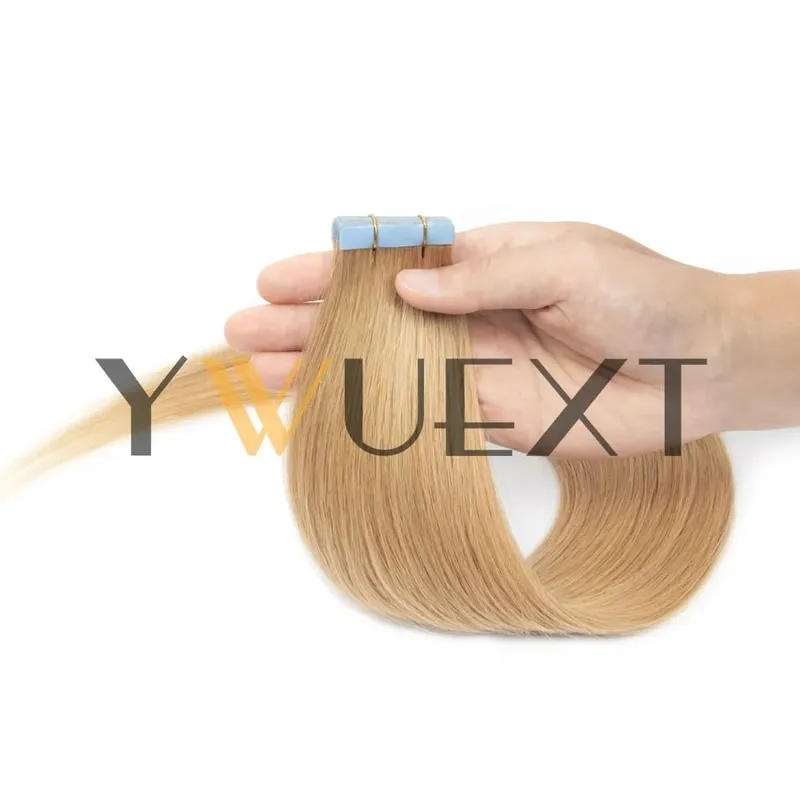 30g Real Human Hair Tape in Extensions 12''-24'' Natural Straight Seamless Tape Hair On Double Sided Tape 20pcs for Women — image 13