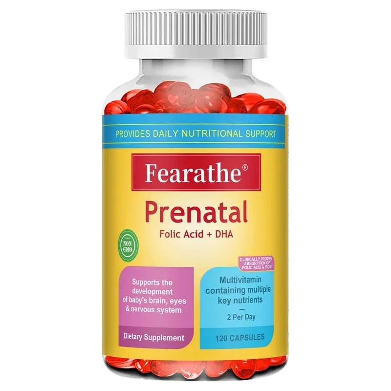 Prenatal Multivitamin with Biotin and Folic Acid for Enhanced Nutrient Absorption Gluten-free Non-GMO 120 Capsules — image 9